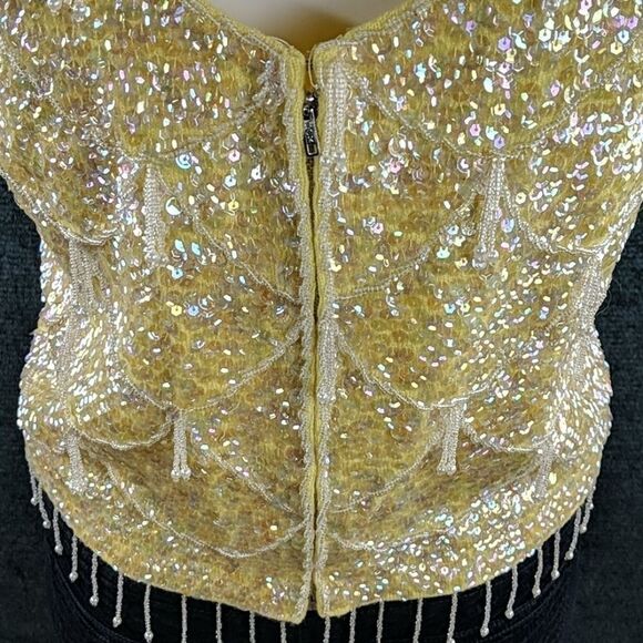 Vintage 60's Sequined Beaded Sweater Tank Top EUC! - Picture 8 of 15
